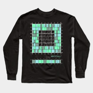 Mydoku_W001_V001_003_F&B: Sudoku, Sudoku coloring, logic, logic puzzle, holiday puzzle, fun, away from screen Long Sleeve T-Shirt